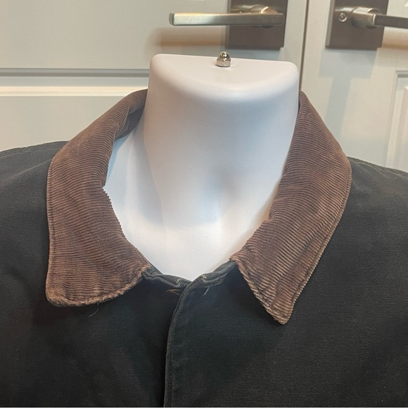 Carhartt Vintage Mens Chore Coat Size 48 Tall Faded Black - Picture 5 of 12